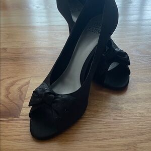 Mootsies Tootsies Black Bow Heels